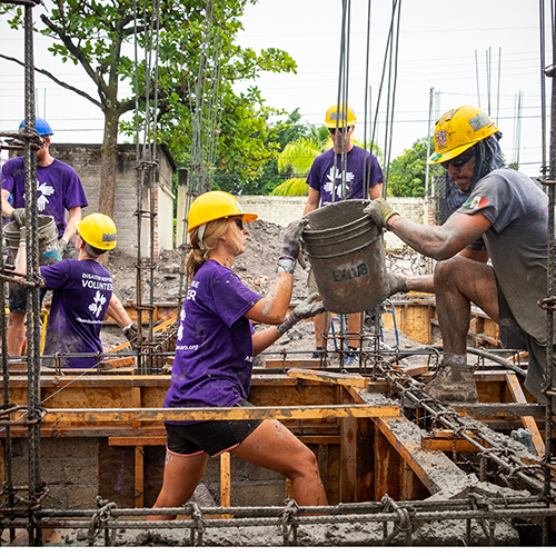 Group of Volunteers in Mexico