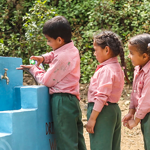 All Hands and Hearts Disaster Relief Nepal Earthquake WaSH Students in Nepal