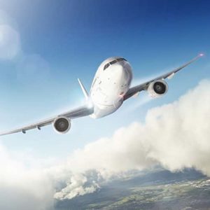 Aeroplane.jpg Aeroplane in flight, in the sky amongst clouds