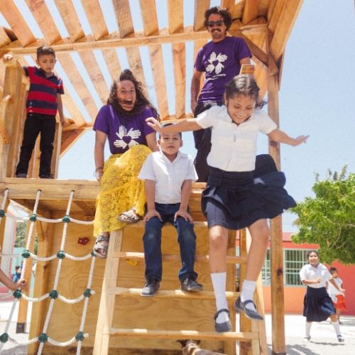 All Hands and Hearts Mexico School Rebuild Students