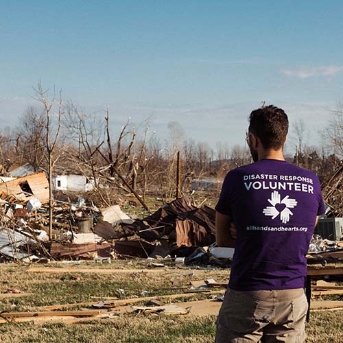 Desechos del tornado de Kentucky