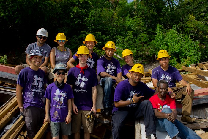 st_thomas_usvi_usa_hurricane_volunteer_group_smiling