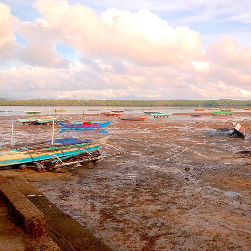 Boat debris after Super Typhoon Rai