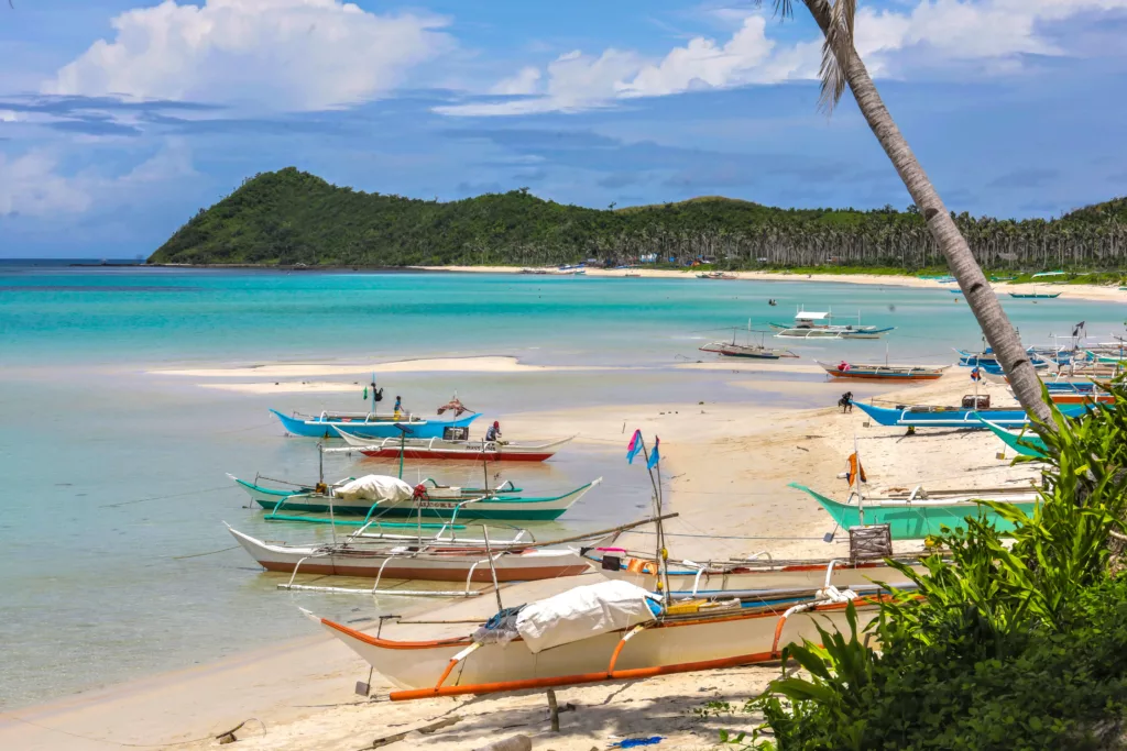 Reconstructed boats in Araceli, Philippines