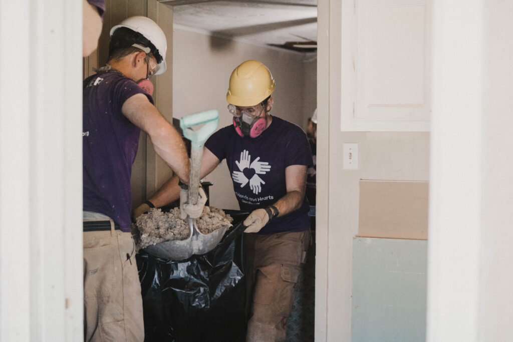 Debris removal in Texas after Hurricane Harvey